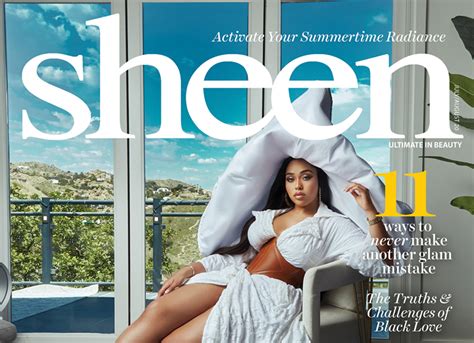 Sheen Magazine Model And Social Media Influencer Jordyn Woods