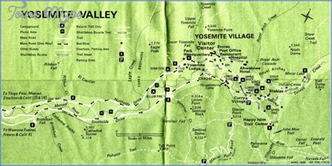 Yosemite Hiking Trails Map