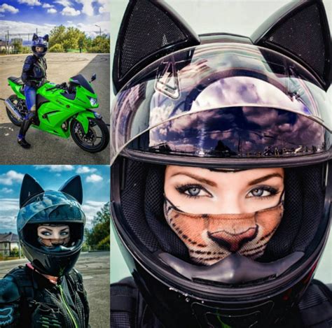 Like this shoei helmet on the left, the cat earupgrade comes with 5 free decals that are added to the front side (not pictured) and complete the look of the. Cat Ear Motorcycle Helmets | Motorcycle helmets, Cat ears ...