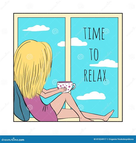 Time To Relax Stock Vector Illustration Of Lifestyle 81024917