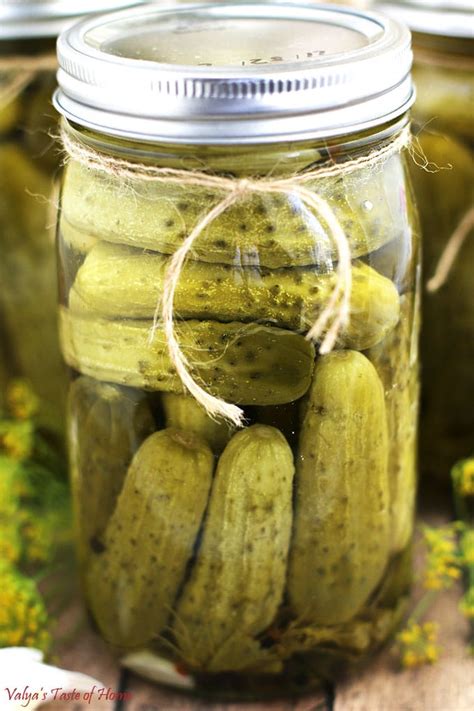 Easy Canned Dill Pickles Recipe Valyas Taste Of Home