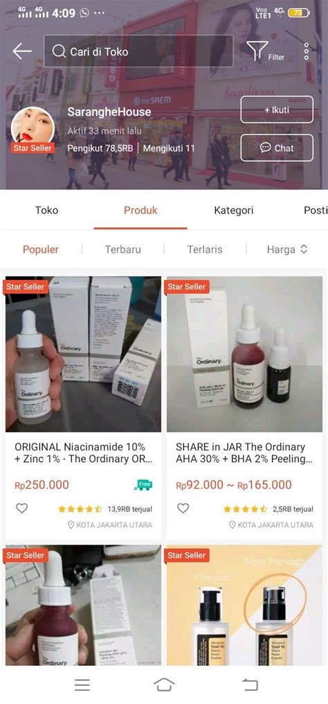 Pin di haul shopee