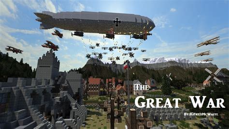 Minecraft Cinematic The Great War Battlefield 1 Inspired Map Youtube