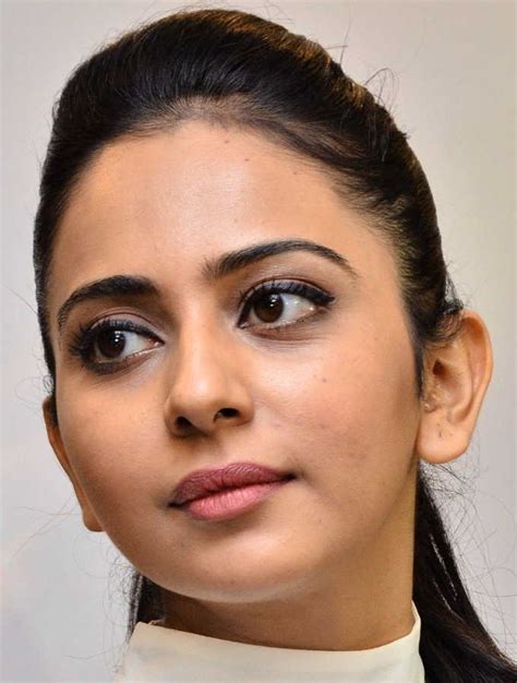 Hot Actress Rakul Preet Singh Oily Face Closeup Smiling Photos Cinehub