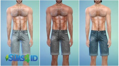 Denim Shorts For Males By David Veiga At The Sims 4 Id Sims 4 Updates