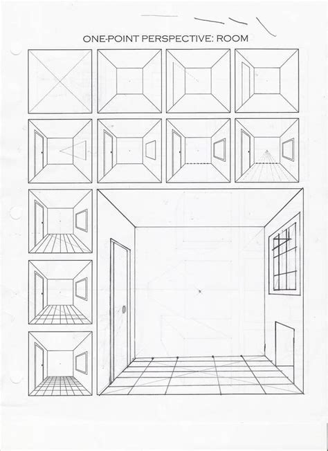 1 Point Perspective Practice By Fadflamer On Deviantart Room