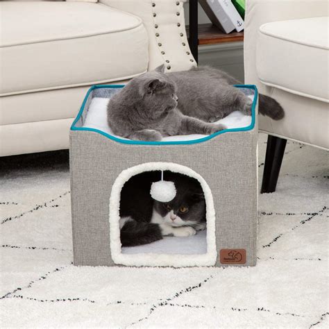 8mo Finance Bedsure Cat Beds For Indoor Cats Large Cat Cave For