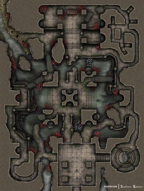 Battlemap 40x30 2880x2160px Ruins OC Fisherman S Ruined Temple