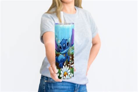 Lilo And Stitch 20oz Tumbler Cup With Straw And Lid Etsy