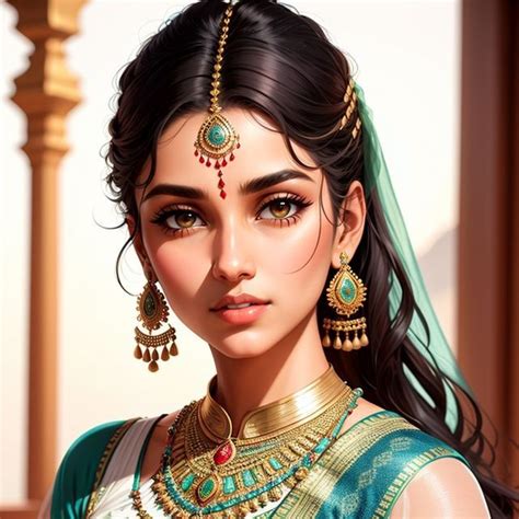 3d Art Painting Painting Of Girl Digital Painting Indian