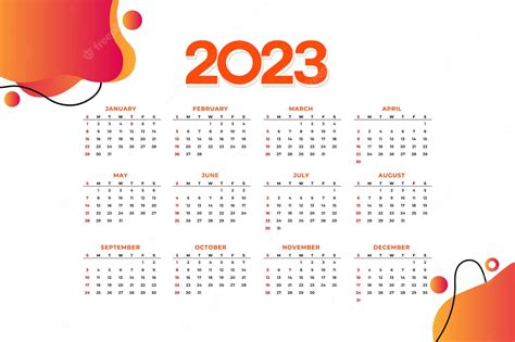 Premium Vector 2023 Calendar Template