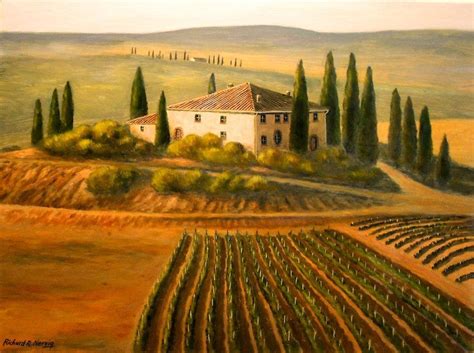 Tuscany Villa 197377 Paintings For Sale Tuscany Painting Italy