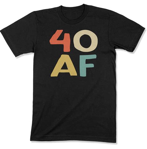 40 Cumpleaños Camisa Retro 40 Af Camisa 40 Regalos De Etsy