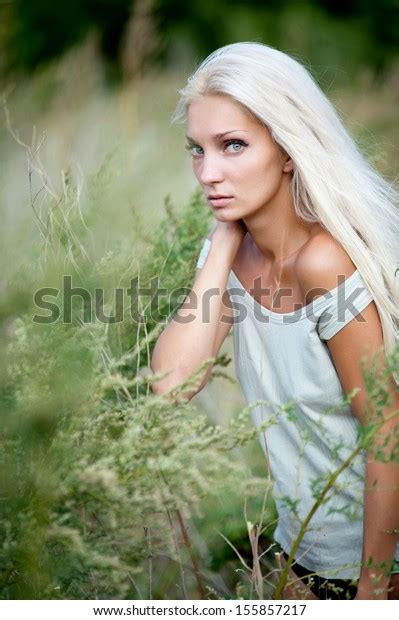 Beautiful Sexy Blonde Girl Posing High Stock Photo 155857217 Shutterstock