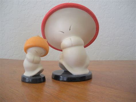 Pair Of Mushroom Figurines From Fantasia