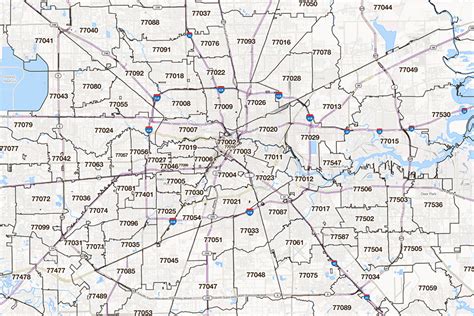 Zip Code Map Of Houston Texas Map