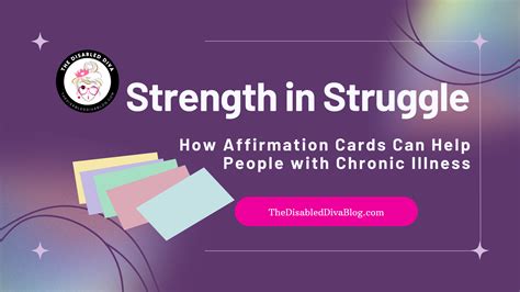 Strength In Struggle How Affirmation Cards Can Help People With
