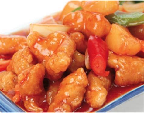 In this dish, you have the crispy coating of the chicken in contrast to the soft velvety texture of the . Sweet & Sour Chicken Cantonese Style - Picture of China ...