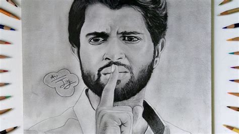 Drawing Easy Vijay Devarakonda Pencil Art Goimages Ville