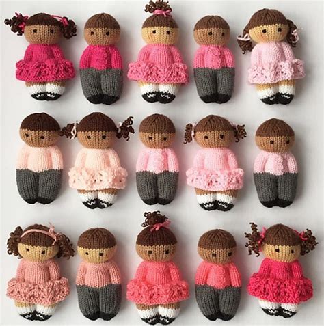 Pretty Izzy Dolls Pattern By Esther Braithwaite Knitted Doll Patterns
