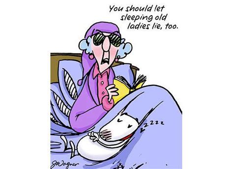 Sleeping Old Ladies Maxine Funny Jokes For Kids Cartoon
