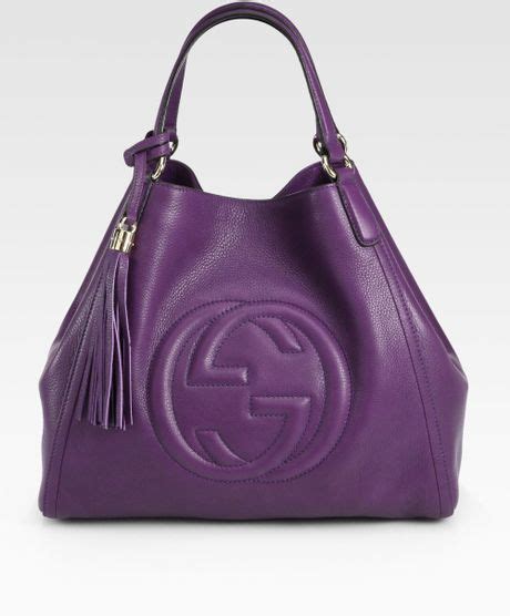 Gucci Purple Handbag Gucci Womens Broadway Crystal And Suede Evening