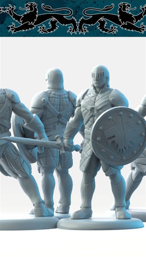 28mm 2 Styles Of Guards Dnd Miniatures Dungeons And Dragons Etsy