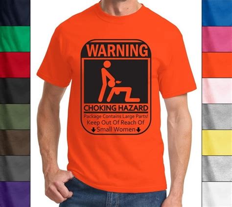 Warning Choking Hazard Mens T Shirt Funny Rude Humor Sexual Bj More Size And Colors In T Shirts