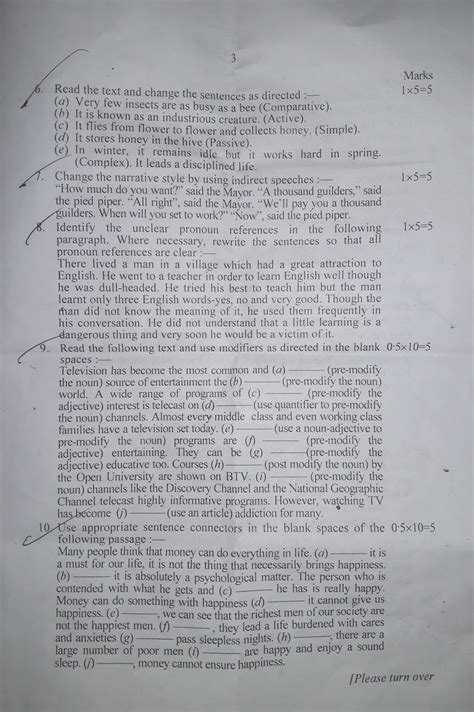 Hsc English 2nd Paper Suggestion 2023 With Question Paper