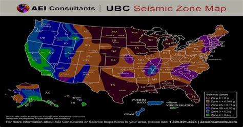 Ubc Seismic Zone Map Aei Consultants Source 1997 Uniform Building
