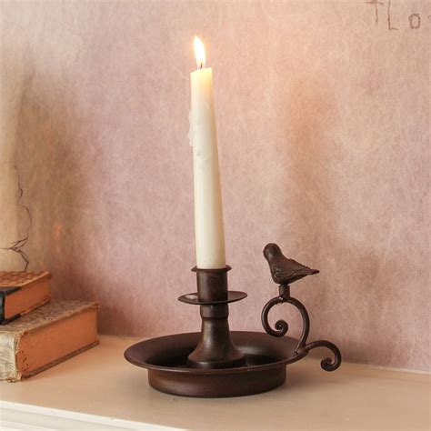 Keep out of reach of children and pets. Victorian Bird Candle Holder With Handle By Dibor ...