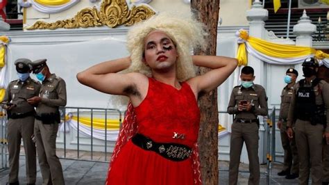 thai gay activists raise pride flags in bangkok bbc news