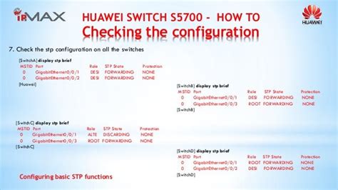 Huawei Switch How To Configuring Basic Stp Functions