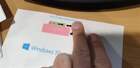 'Gently scratch to reveal product key' isn't scratchable ...