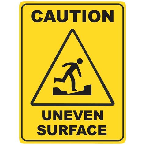 Uneven Surface Buy Now Discount Safety Signs Australia