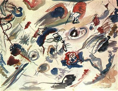 First Abstract Watercolor 1910 Wassily Kandinsky