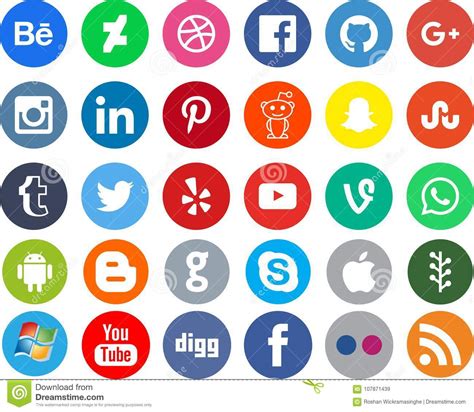 Networking Social Media Apps Editorial Stock Image