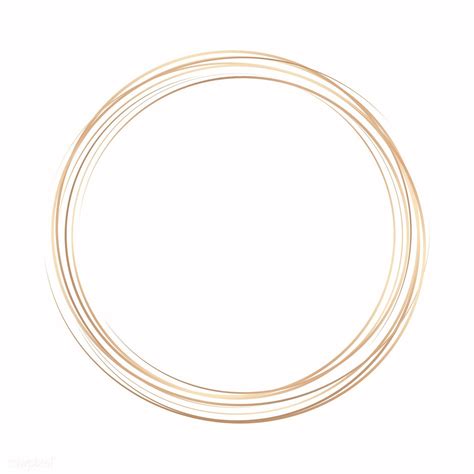 Gold Circle Frame On A Pastel Pink Background Vector Free Image By