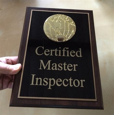Certified Master Inspector Awards For Marketing Purposes Certified Master Inspector®
