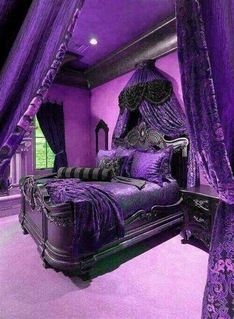 Purple Gothic Bedroom Beautiful Bedrooms Bedroom Design