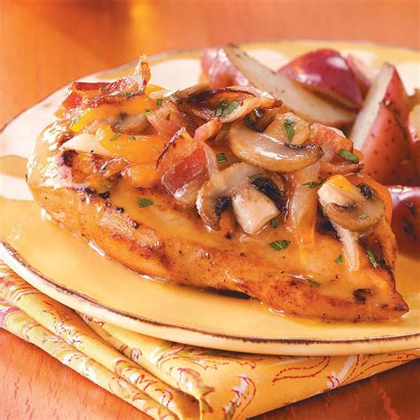 Bacon Cheese Topped Chicken Recipe Taste Of Home