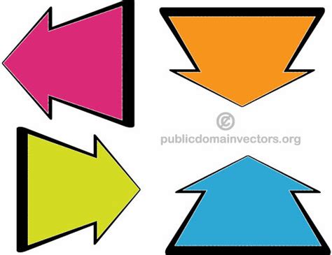 Png clip arts related to: Panah vektor pack | Domain publik vektor