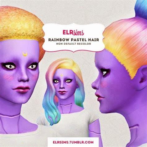 Rainbow Pastel Hair For Females Sims 4 Blog