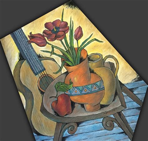 Paintings The Still Life With Guitar