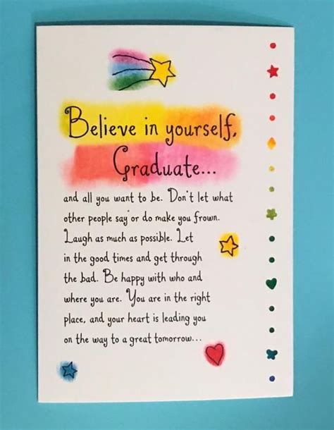 Believe In Yourself Graduation Greeting Card By Ashley Rice Incredible