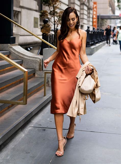 Pumpkin Spice Dresses The Perfect Orange Slip Dress Sydne Style