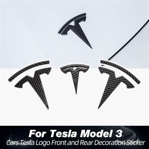 Tesla Model 3 Logo Decal Wrap Front And Rear Tesla Market