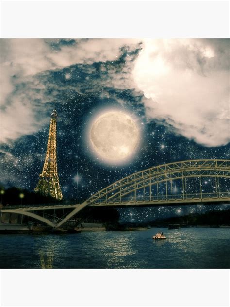 One Starry Night In Paris Photographic Print By Belleflores Redbubble