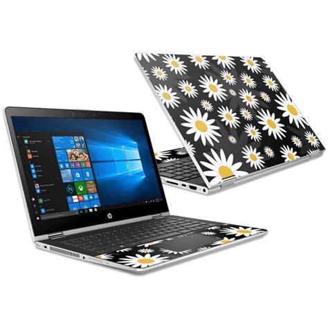 Skin Decal Wrap For Hp Pavilion X360 156 2018 Sticker Daisies
