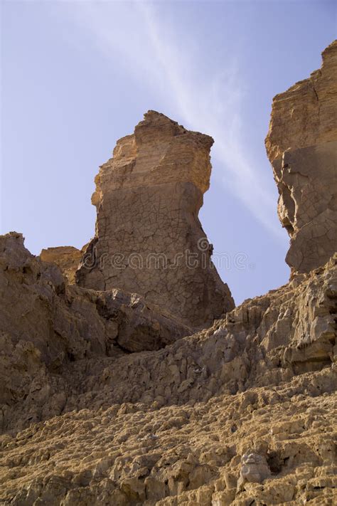 The Lot S Wife Pillar On Mount Sodom Israel Stock Photo Image Of